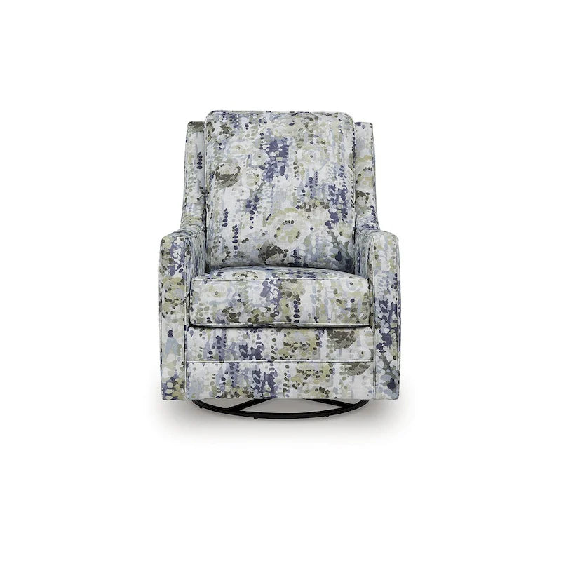 Fauteuil pivotant et planeur gris/vert - 30 L x 39 P x 41 H