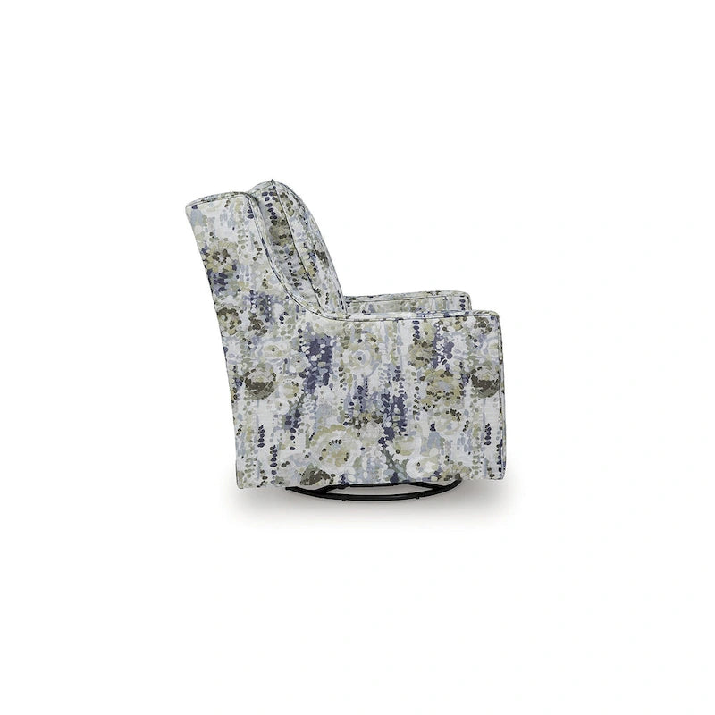 Fauteuil pivotant et planeur gris/vert - 30 L x 39 P x 41 H