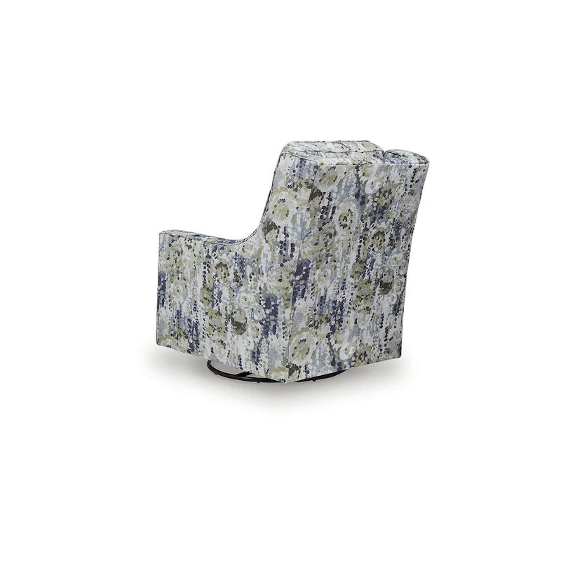 Fauteuil pivotant et planeur gris/vert - 30 L x 39 P x 41 H
