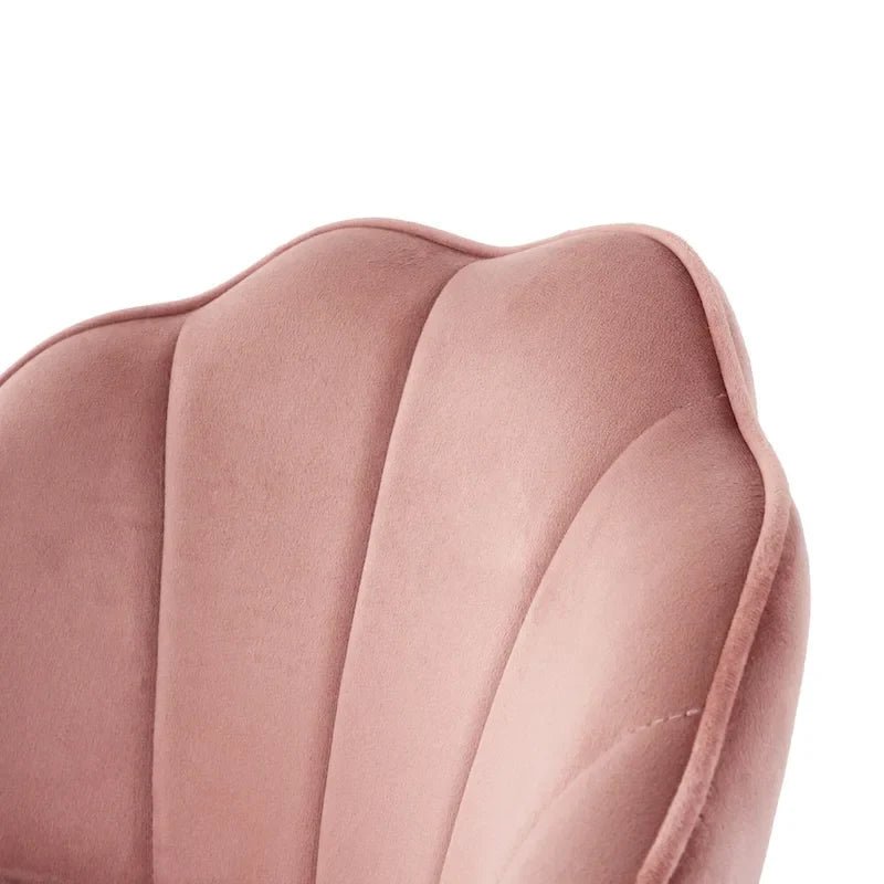 Tabourets de bar en velours motif coquillage, lot de 2, chaises hauteur comptoir avec pieds en métal, chaises d'îlot de cuisine rembourrées avec repose-pieds
