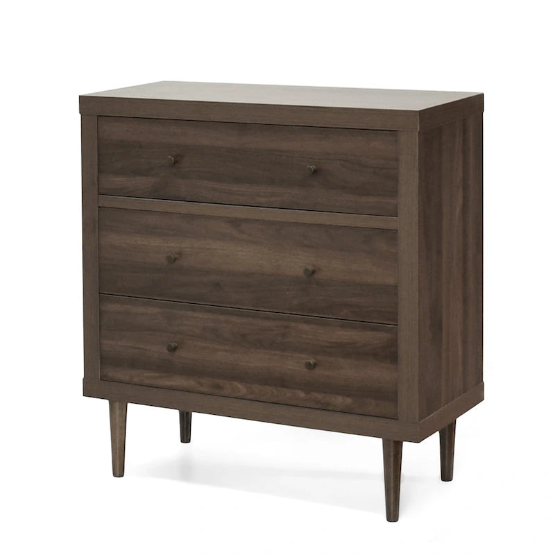 Commode moderne du milieu du siècle à 3 tiroirs