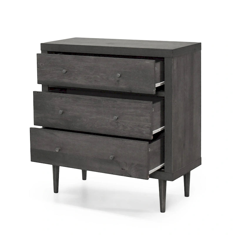 Commode moderne du milieu du siècle à 3 tiroirs
