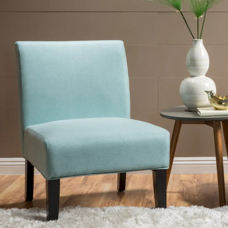 Fauteuil d'appoint en tissu moderne - 22,50 L x 29,50 l x 32,00 H