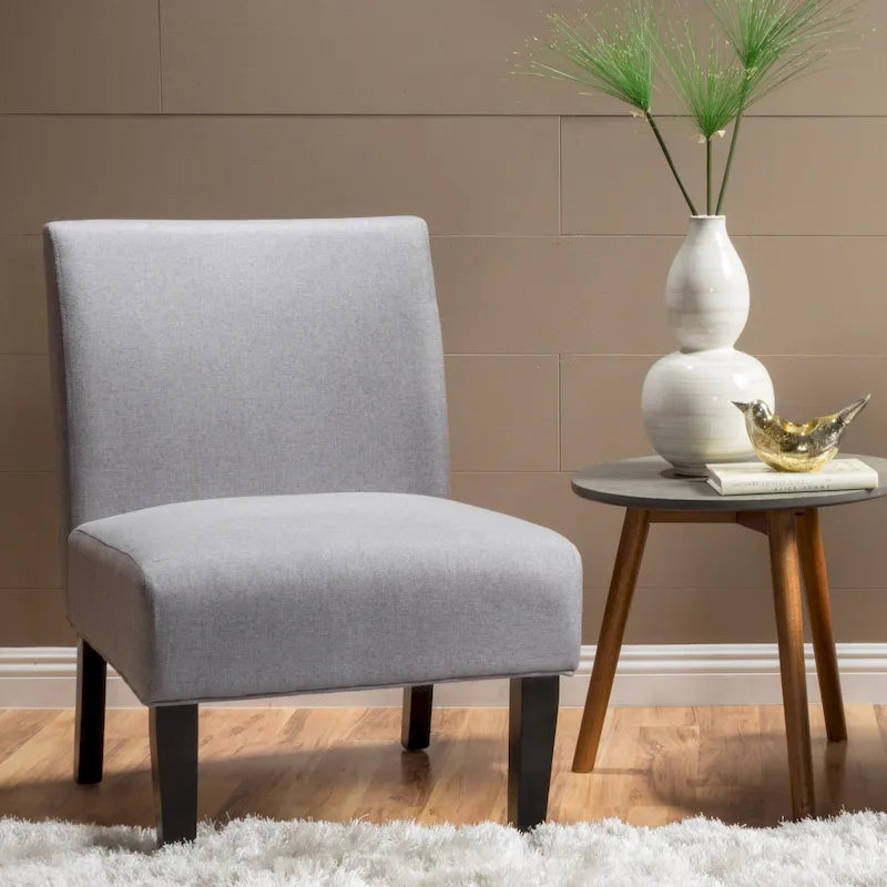 Fauteuil d'appoint en tissu moderne - 22,50 L x 29,50 l x 32,00 H