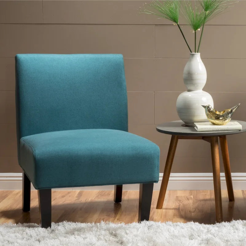 Fauteuil d'appoint en tissu moderne - 22,50 L x 29,50 l x 32,00 H