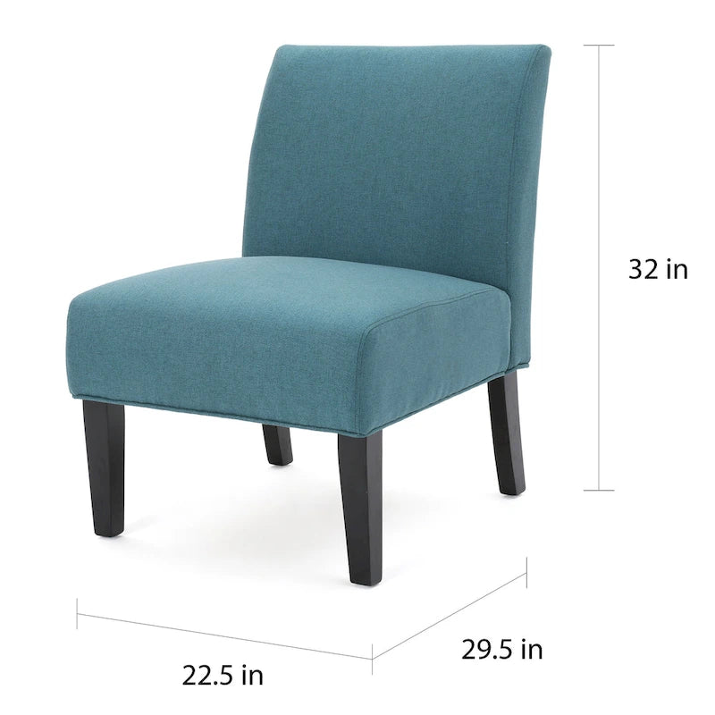 Fauteuil d'appoint en tissu moderne - 22,50 L x 29,50 l x 32,00 H