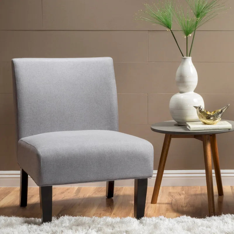 Fauteuil d'appoint en tissu moderne - 22,50 L x 29,50 l x 32,00 H