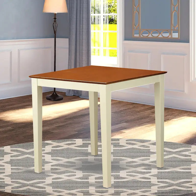 Table haute carrée de bar pour petits espaces (finitions disponibles)