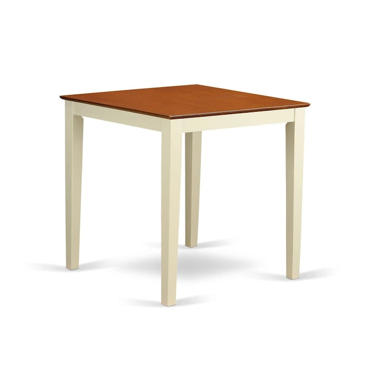 Table haute carrée de bar pour petits espaces (finitions disponibles)