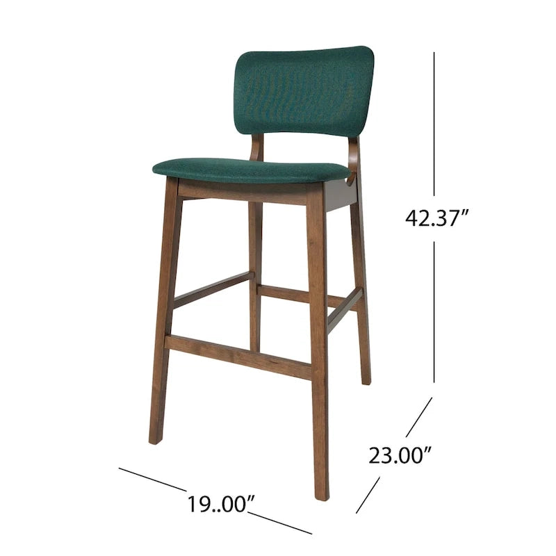 Chaises de bar en bois avec assise rembourrée de 106,7 cm (lot de 2)