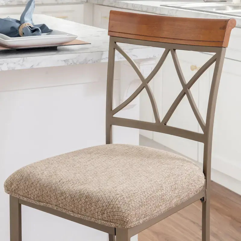 Tabouret de comptoir individuel marron