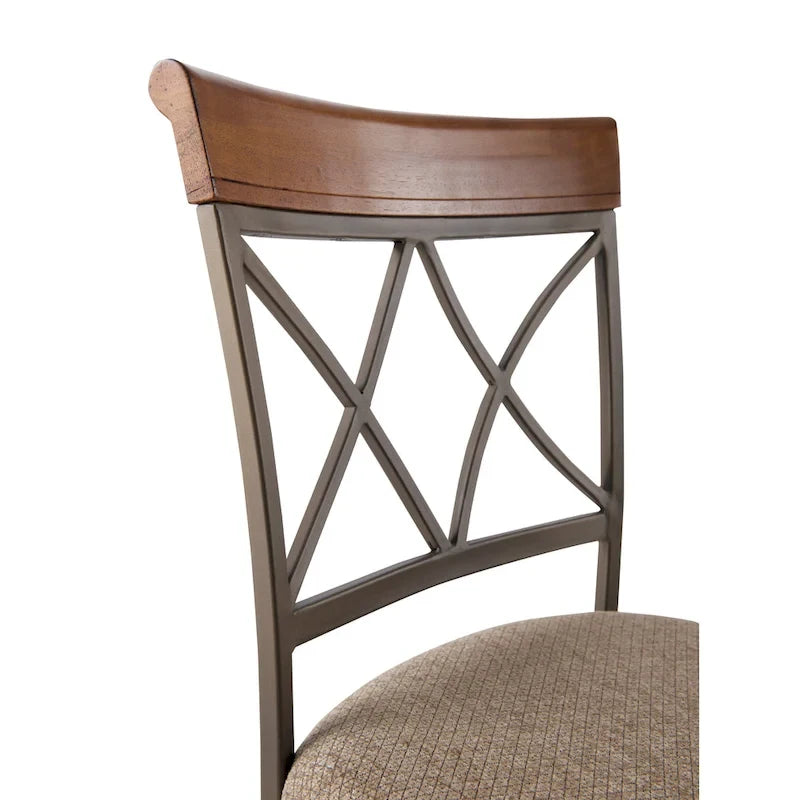 Tabouret de comptoir individuel marron