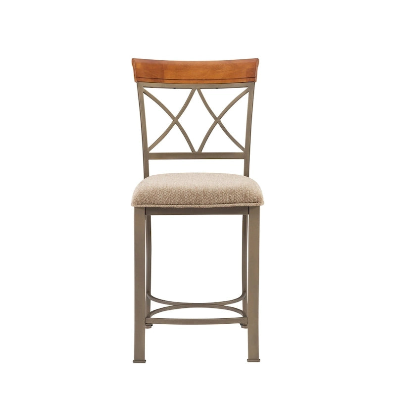 Tabouret de comptoir individuel marron