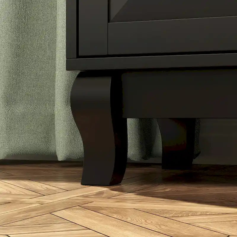 Table de chevet, commode à 5 tiroirs, armoire de rangement haute
