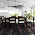 Brentwood Black Wood Rectangle Dining Set by Homestyles - 66 x 30 x 36