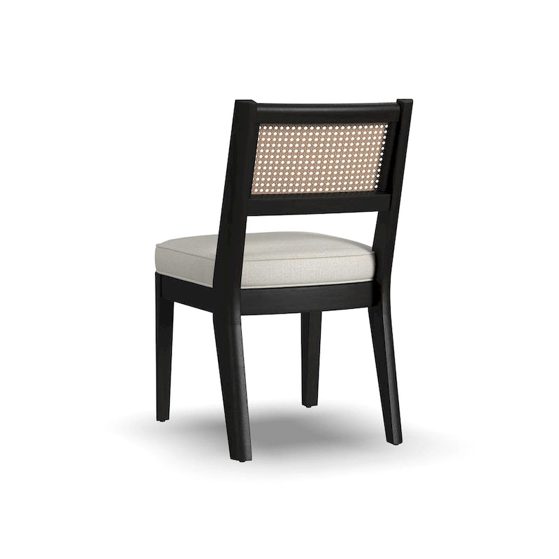 Ensemble de salle à manger rectangulaire en bois noir - 66 x 30 x 36