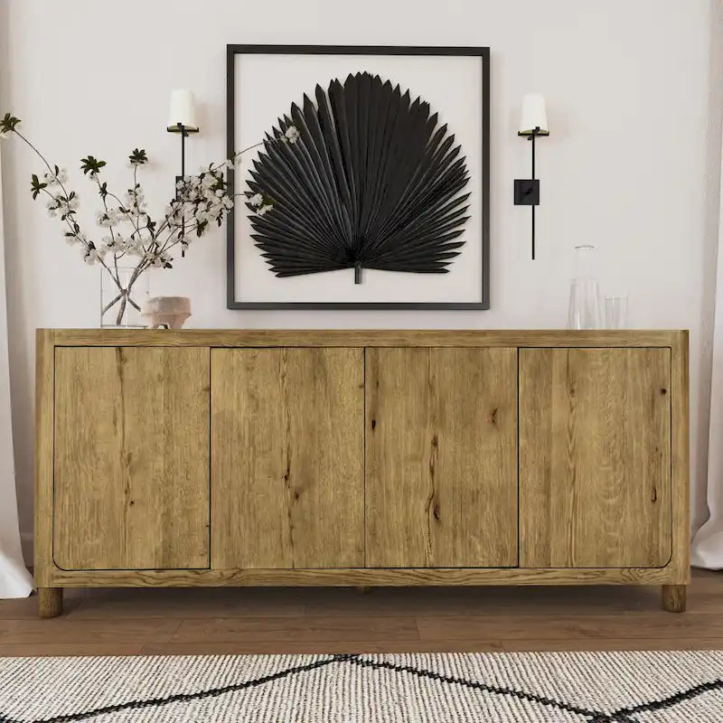 Buffet Orlando chêne 4 portes - 80Lx22Px33H