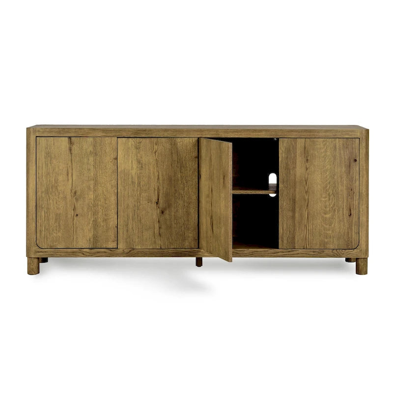Buffet Orlando chêne 4 portes - 80Lx22Px33H