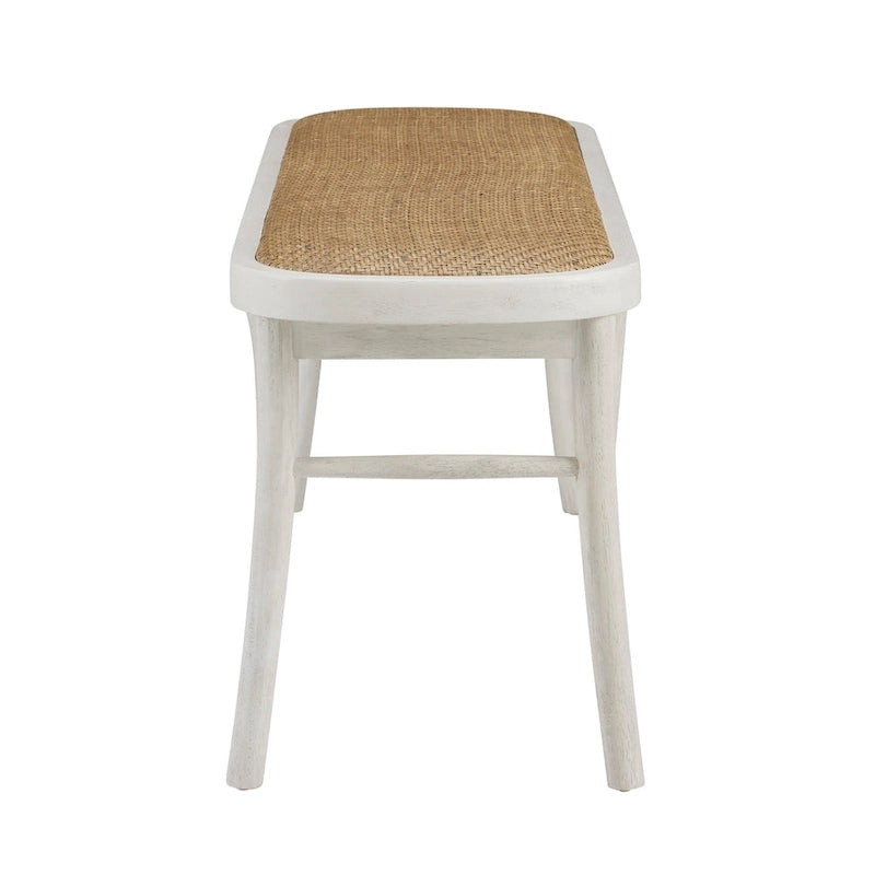 Banc de salle à manger en rotin courbé