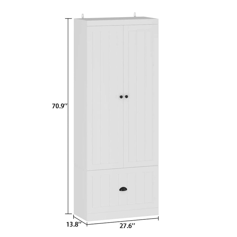 Banc de rangement d'entrée, porte-manteau et organiseur de placard 3-en-1