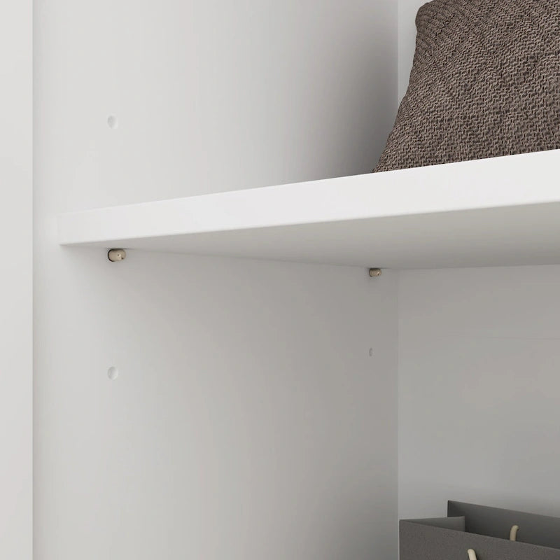 Banc de rangement d'entrée, porte-manteau et organiseur de placard 3-en-1