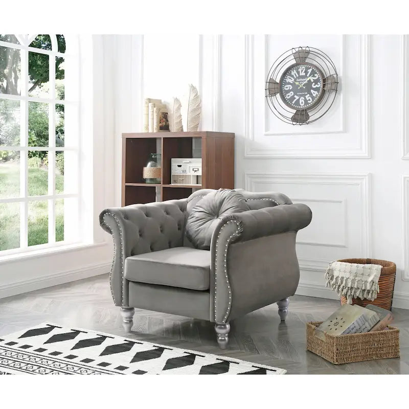 Fauteuil en velours