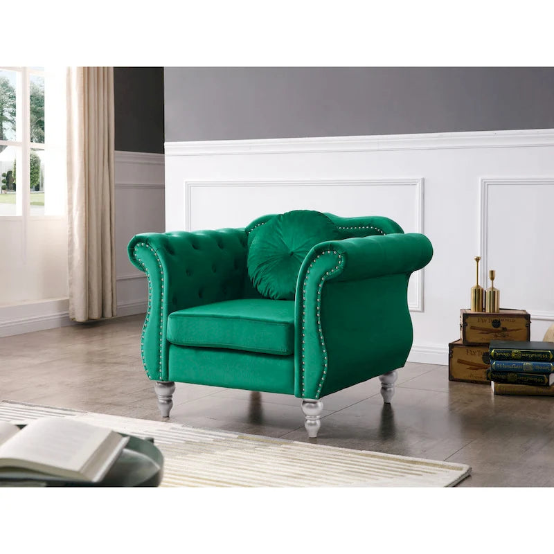Fauteuil en velours