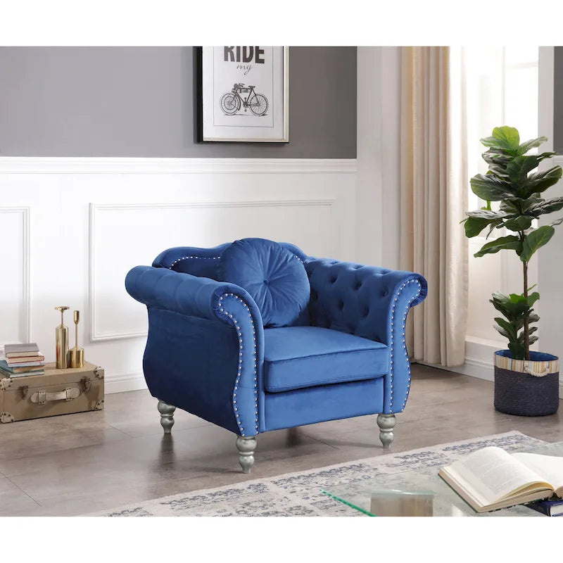 Fauteuil en velours