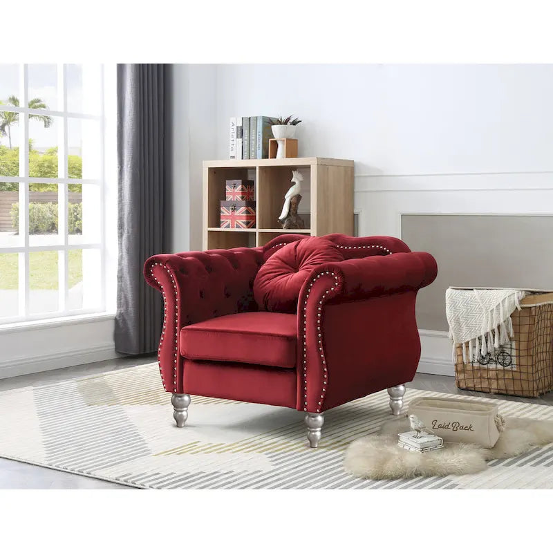 Fauteuil en velours