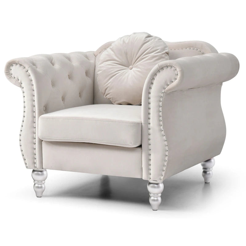 Fauteuil en velours