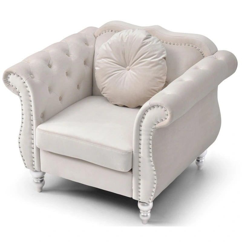 Fauteuil en velours