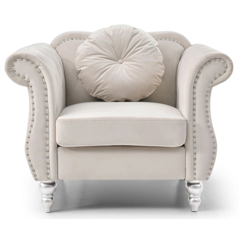 Fauteuil en velours