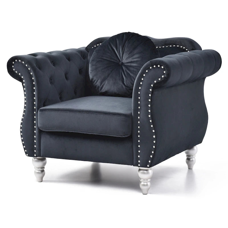 Fauteuil en velours