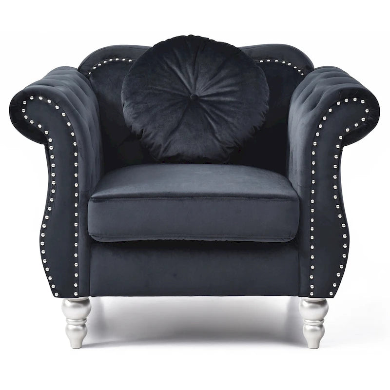 Fauteuil en velours