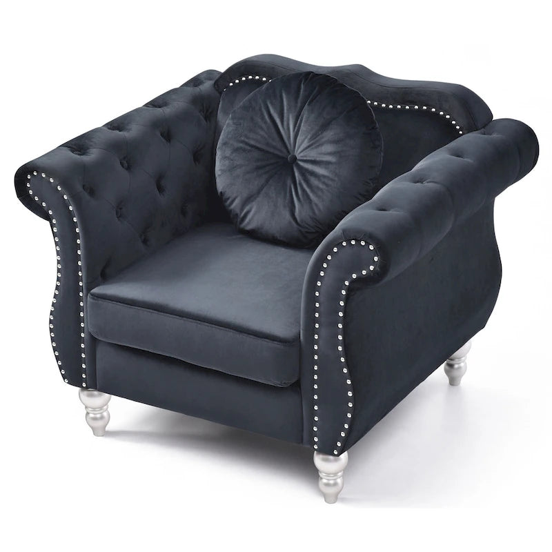 Fauteuil en velours