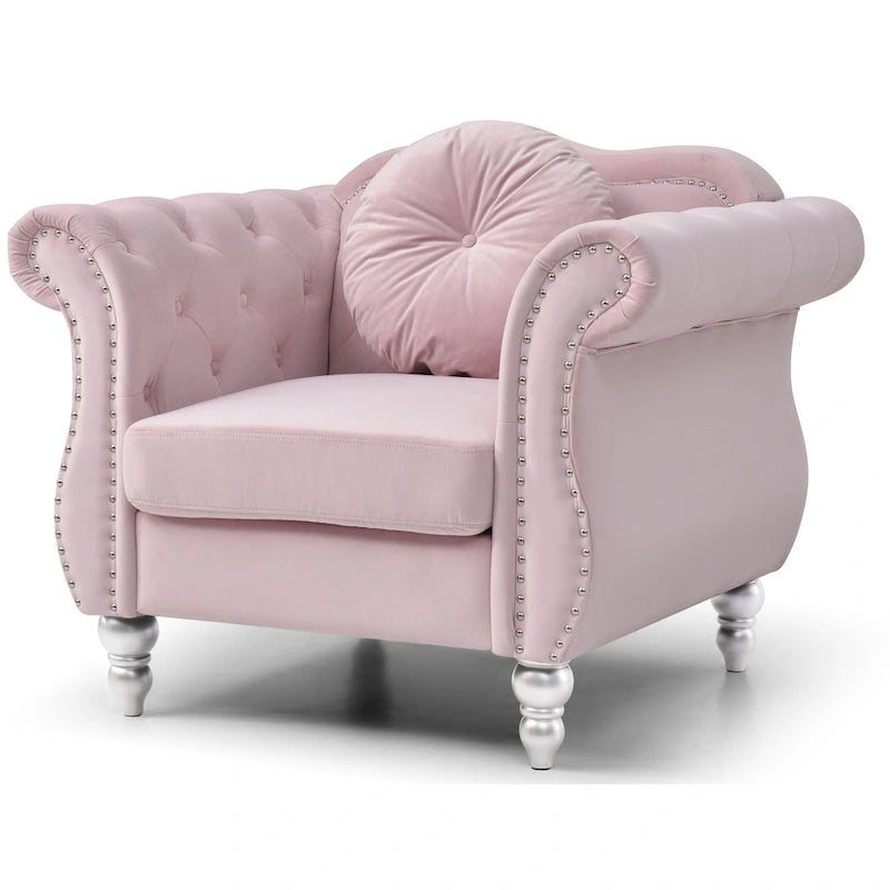 Fauteuil en velours
