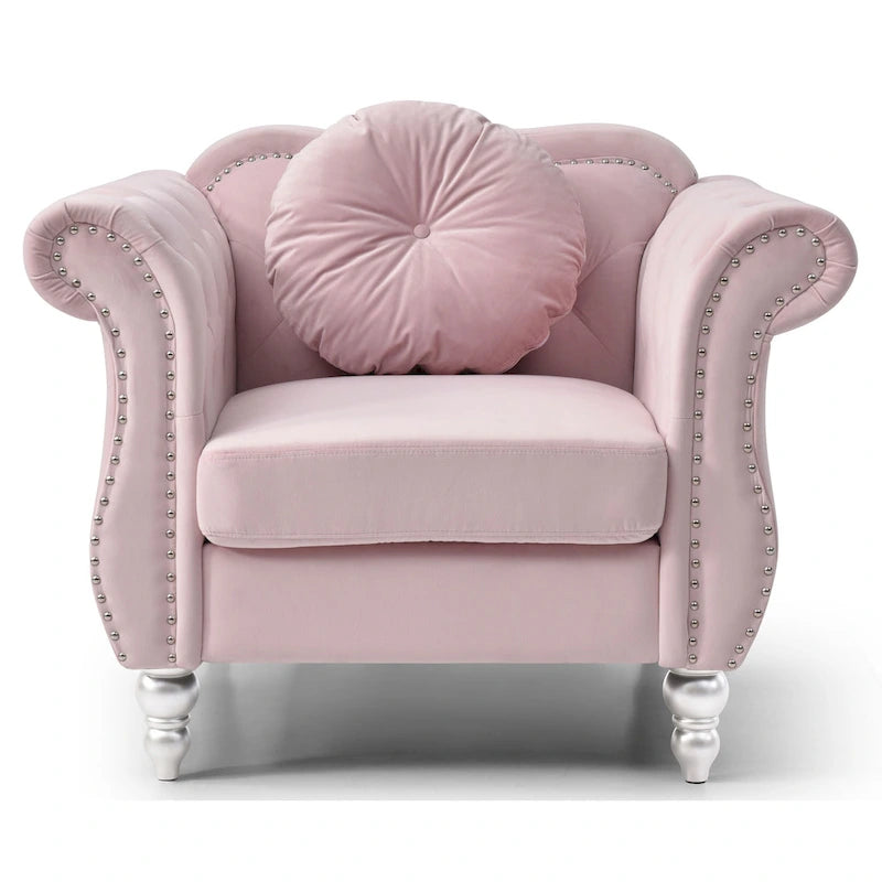 Fauteuil en velours