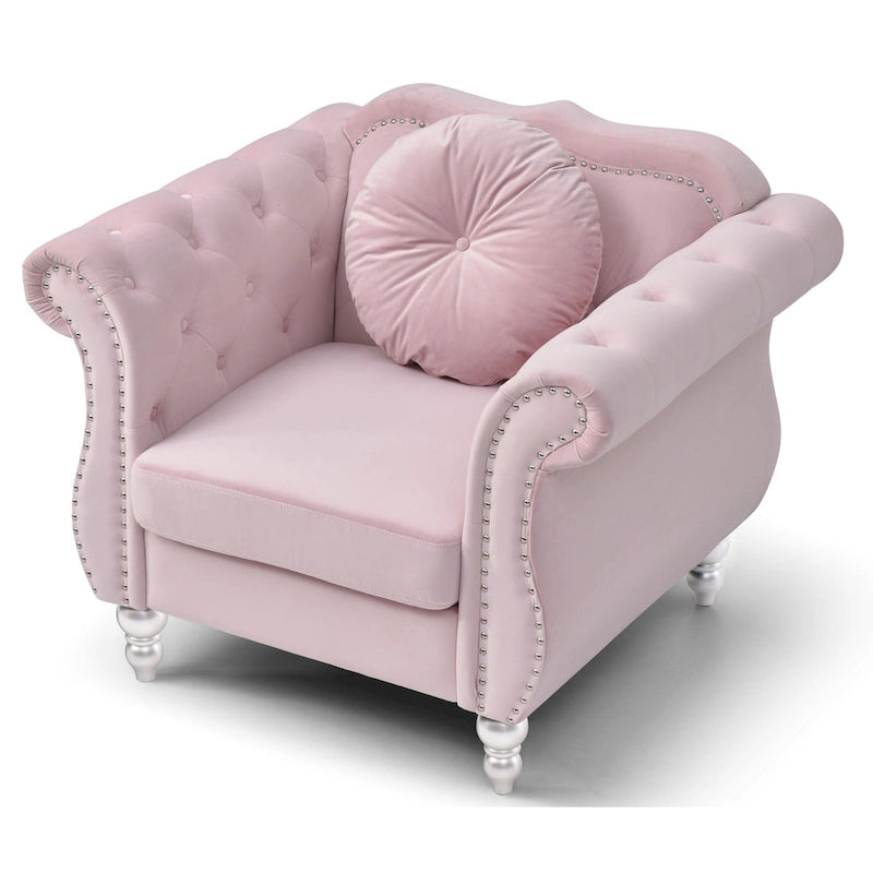 Fauteuil en velours