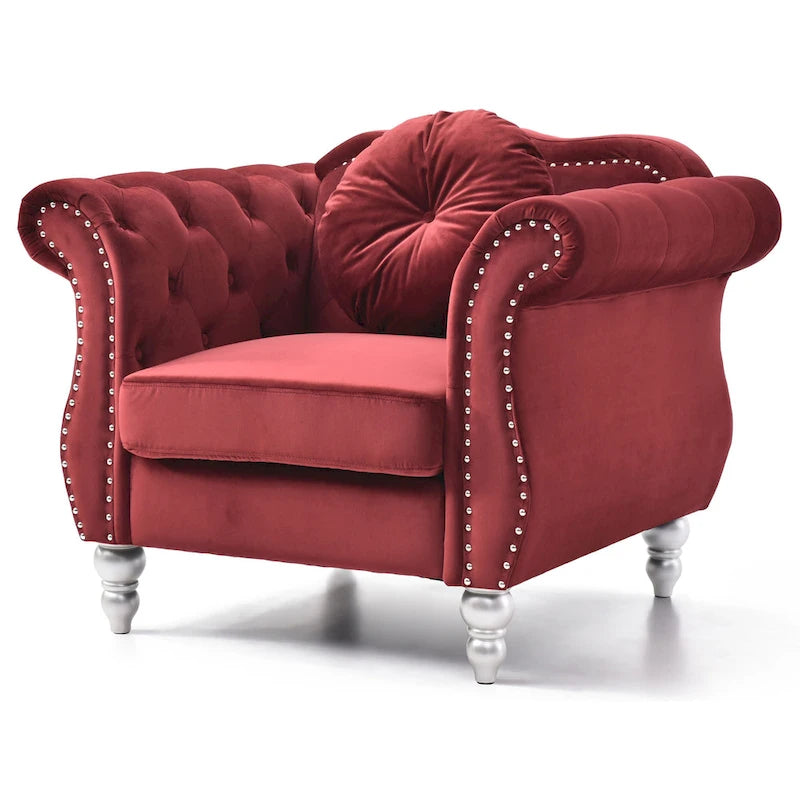 Fauteuil en velours