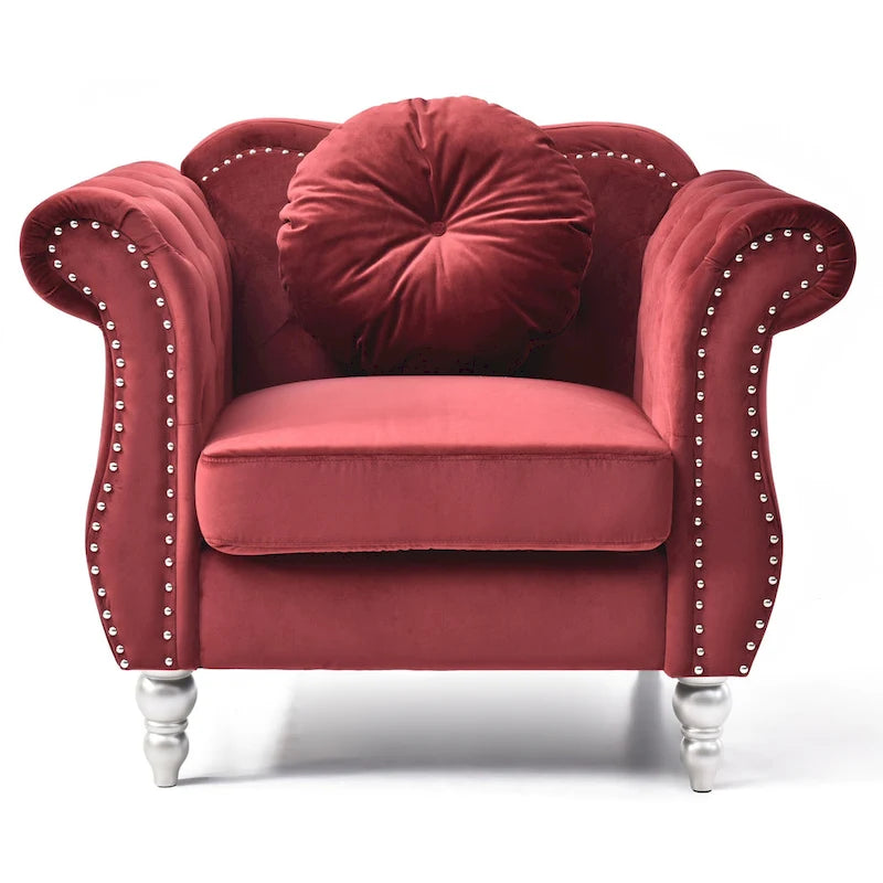 Fauteuil en velours
