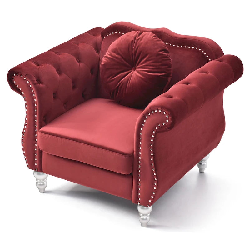 Fauteuil en velours
