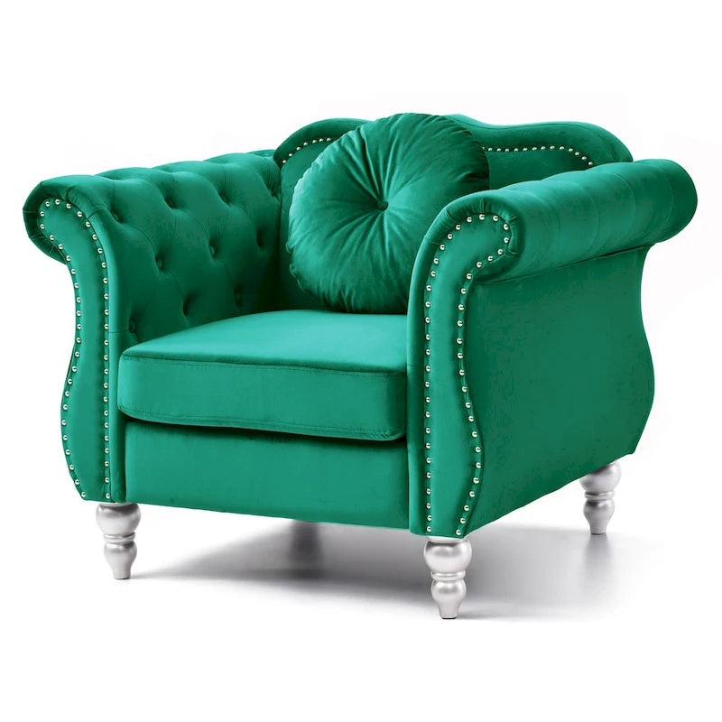 Fauteuil en velours