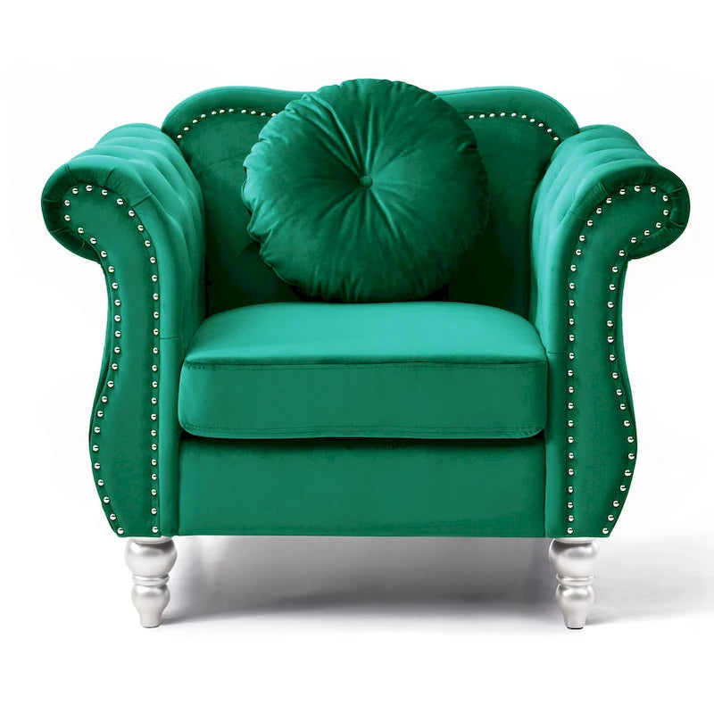 Fauteuil en velours