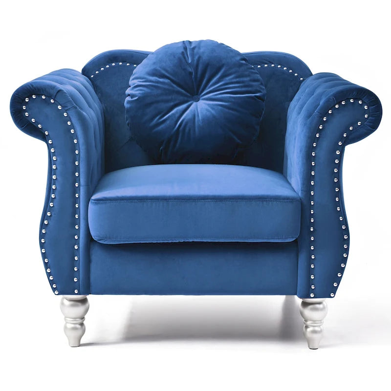Fauteuil en velours