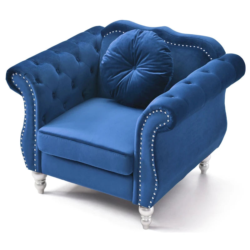 Fauteuil en velours
