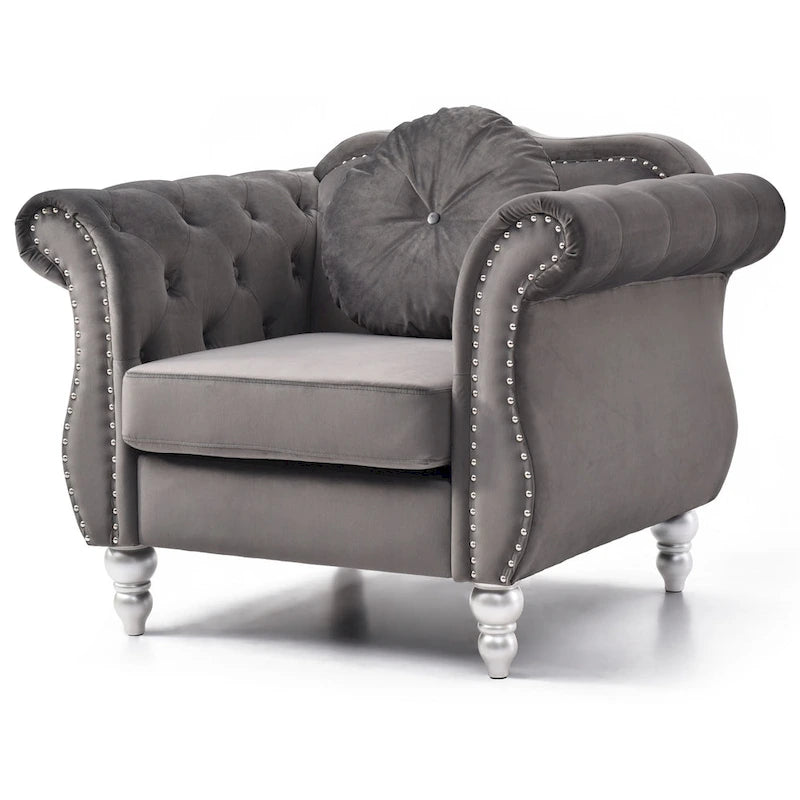 Fauteuil en velours