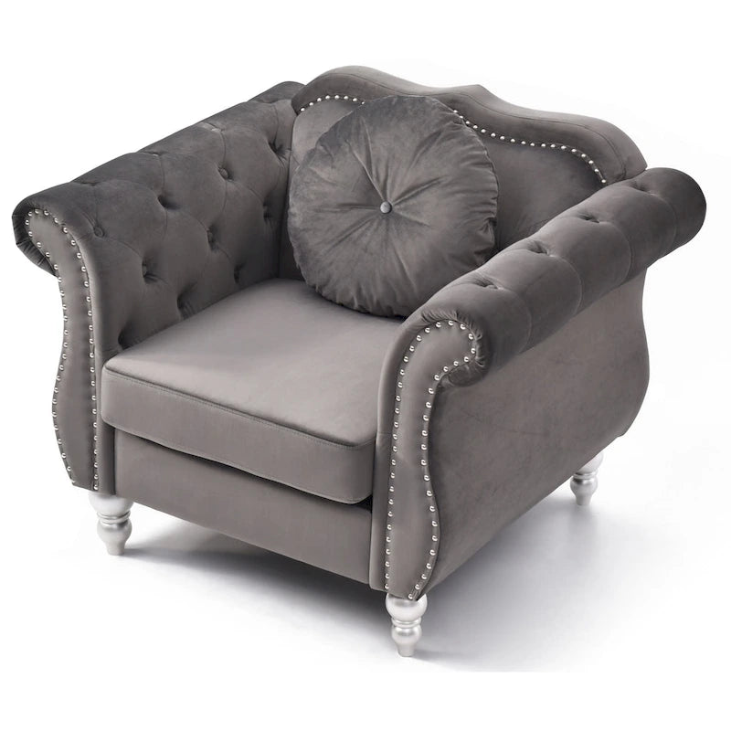 Fauteuil en velours