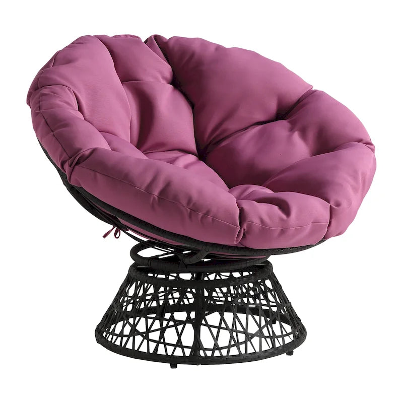 Fauteuil Papasan en osier tressé