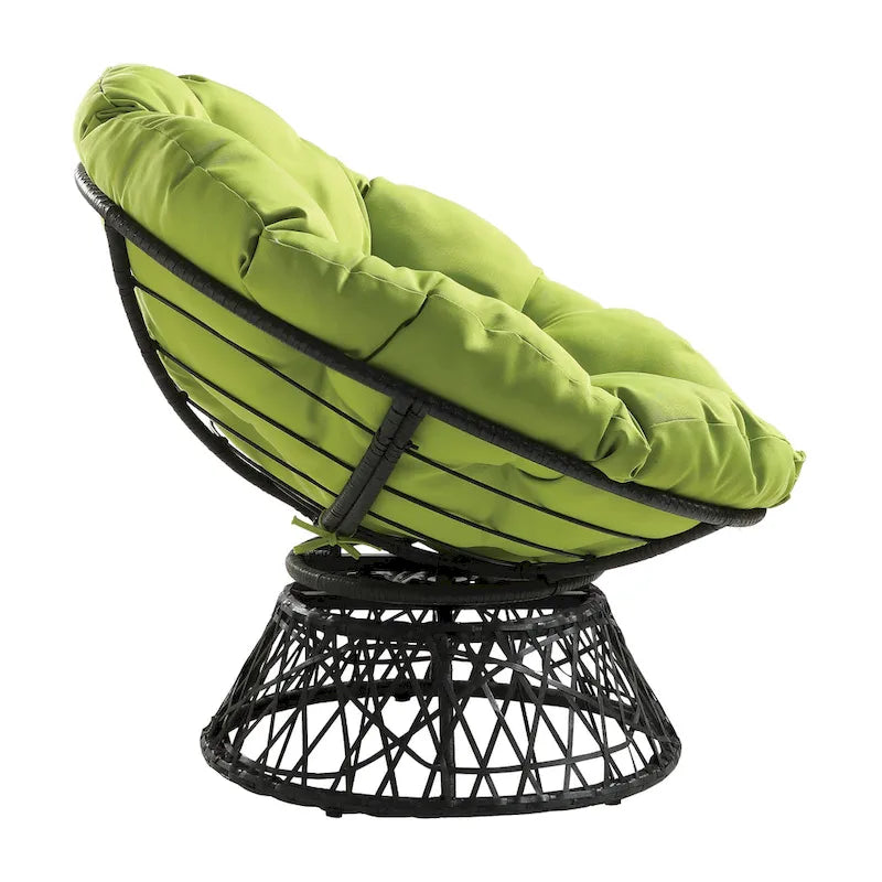 Fauteuil Papasan en osier tressé