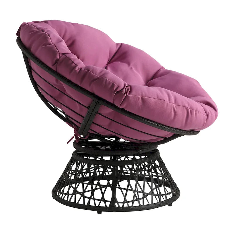 Fauteuil Papasan en osier tressé